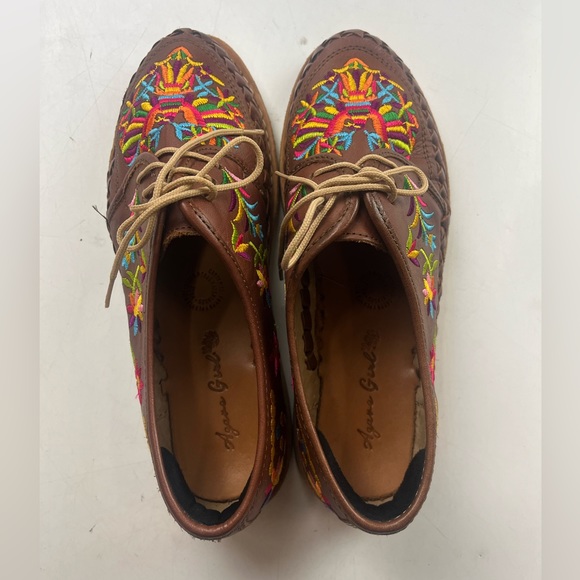 Agave Girl Embroidered Otomi Loafers G88-20 - Picture 5 of 11